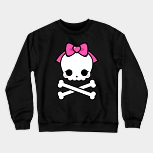 Cute Kawaii Skull and Crossbones Crewneck Sweatshirt